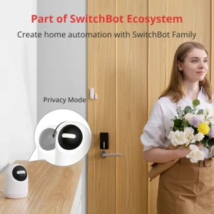 Crystal Clear 1080P Video: The SwitchBot Pan/Tilt Cam delivers 24/7 live stream video in full HD, offering clear visuals even when mounted on the ceiling in reverse. It provides 360° horizontal and 115° vertical pan/tilt capabilities.