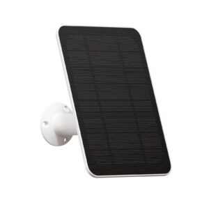 Buy the Solar Panel for Outdoor Cam from SwitchBot to enjoy a non-stop power supply with 5W output. Charge effortlessly with solar energy and eliminate frequent recharging. Built waterproof for all-weather use, this solar panel ensures reliable performance from -4°F to 122°F. Install easily with a 360° rotation and 90° tilt adjustable bracket. Order now for hassle-free outdoor security!: Smart Energy & Power Management