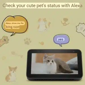 The SwitchBot Monitoring Camera 3MP NyanBot is designed for cat lovers. With its high-definition 3-megapixel camera and night vision, stay connected with real-time monitoring via the SwitchBot app. Enjoy two-way voice communication and flexible storage options for peace of mind and happy cats.